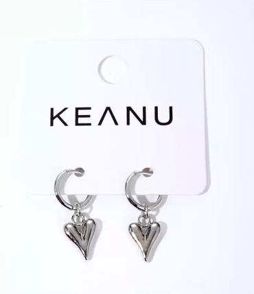 Серьги KEANU бижутерный сплав, без вставок