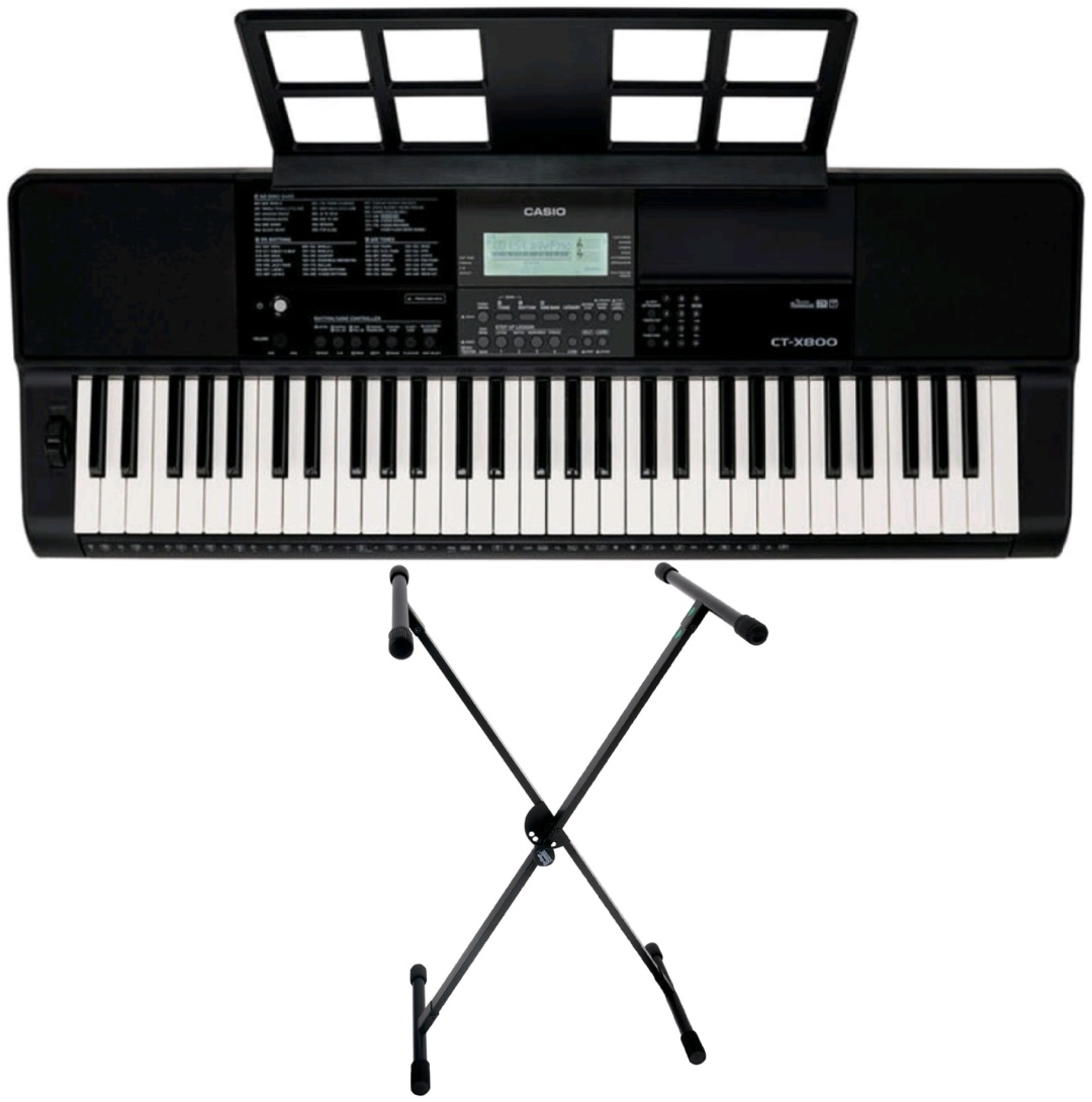 Купить CASIO CT-X800 Black + стойка в кредит в Алматы – Kaspi Магазин