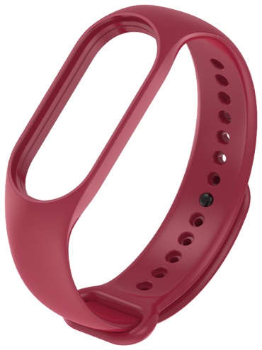 Ремешок MindStore для Xiaomi Mi Band 5, Mi Band 6, Mi Band 7 бордовый