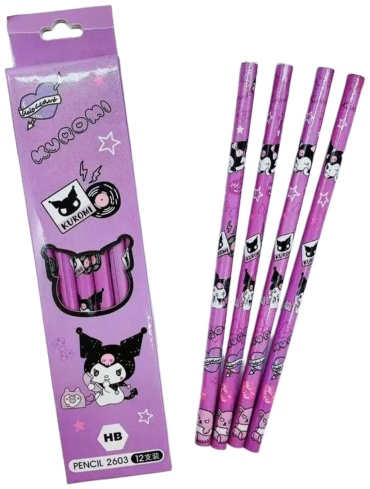 Карандаш Hello Kitty 12 шт, твёрдость HB