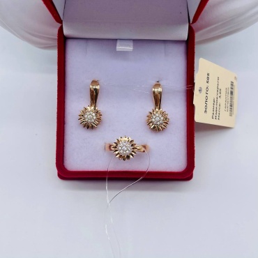 Gold Karla DA2004-068 вес 5.75 г золото, фианит