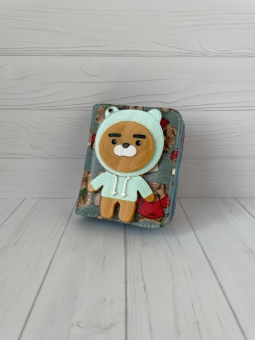 Кошелек Kitty искусственная кожа, пластик голубой