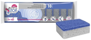 Губка для посуды York BACTERIA STOP 10 шт, полиэстер