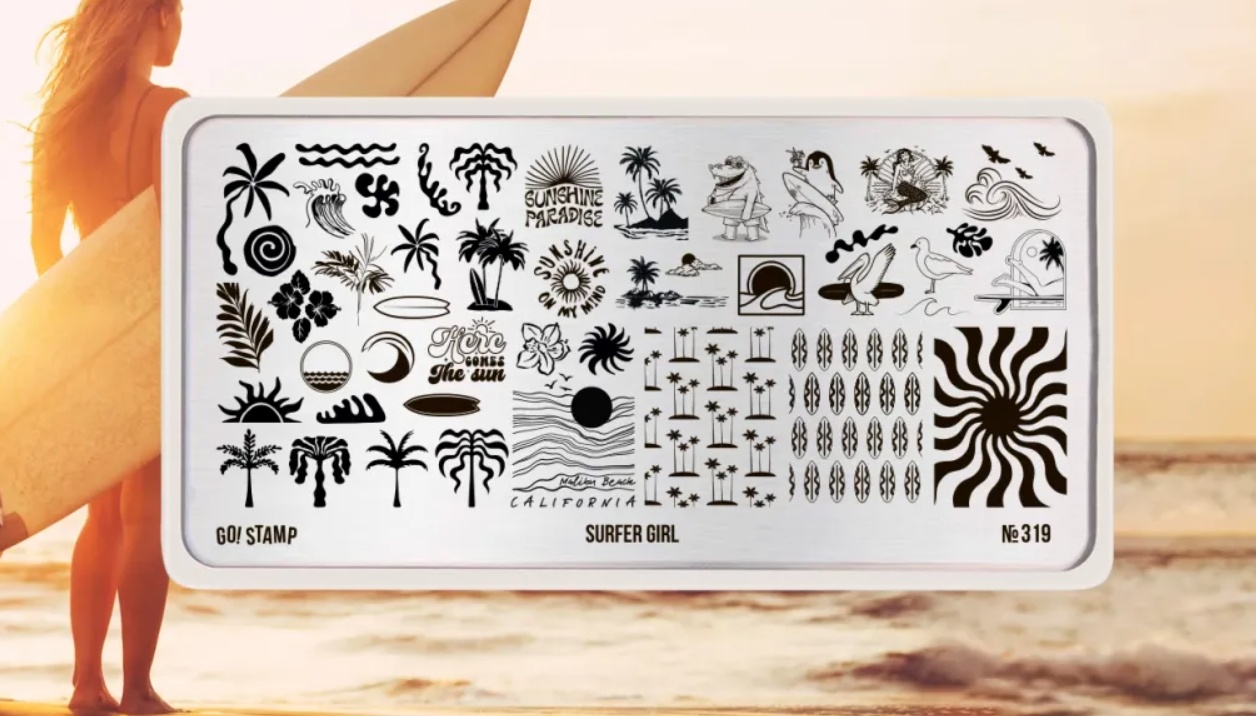 Go! Stamp пластины 319 Surfer Girl