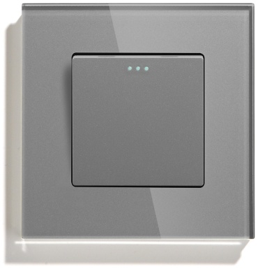 Выключатель клавишный BingoElec M1-MP003G, серый