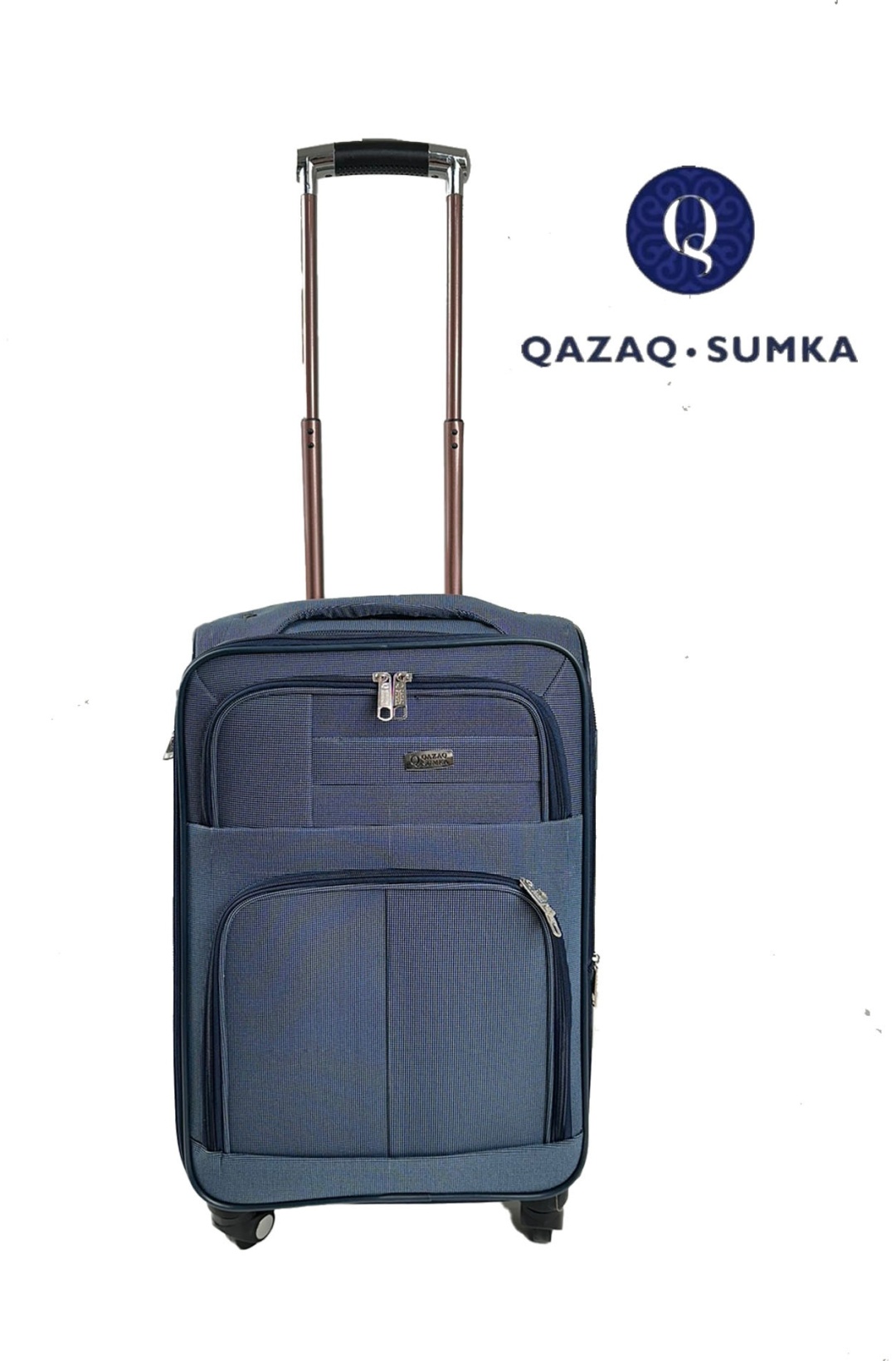 Чемодан QAZAQSUMKA 178498 текстиль 45 л синий