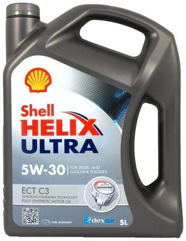 Синтетическое SHELL Helix Ultra ECT C3 5W-30 5 л