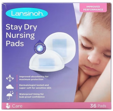Lansinoh Stay Dry Nursing Pads одноразовые 36 шт