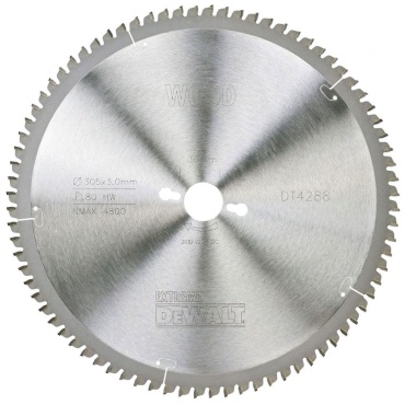Пильный диск по дереву DeWALT DT4288-QZ, 305x30 мм, 80Т