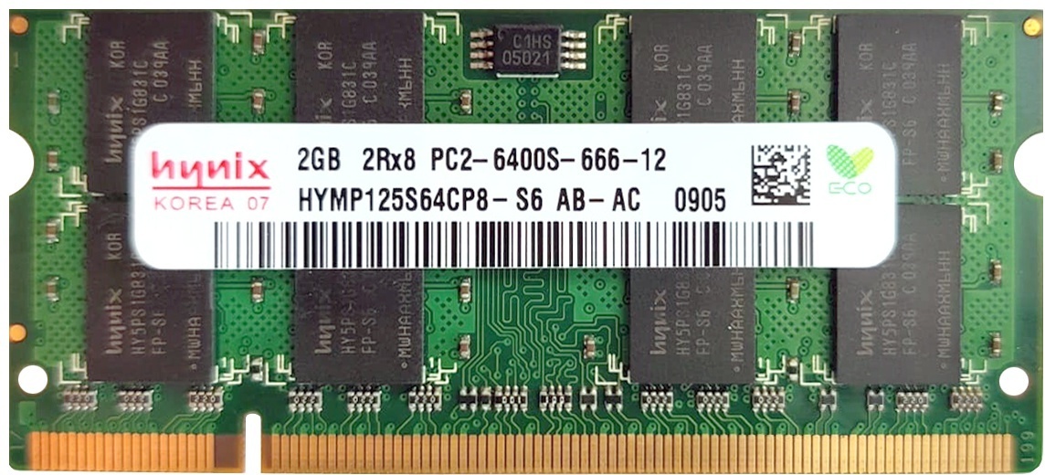 Оперативная память Hynix HYMP125S64CP8-S6 AB-AC 2 Гб