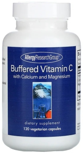 Allergy Research Group БАД Buffered Vitamin C with Calcium and Magnesium 120 капсул