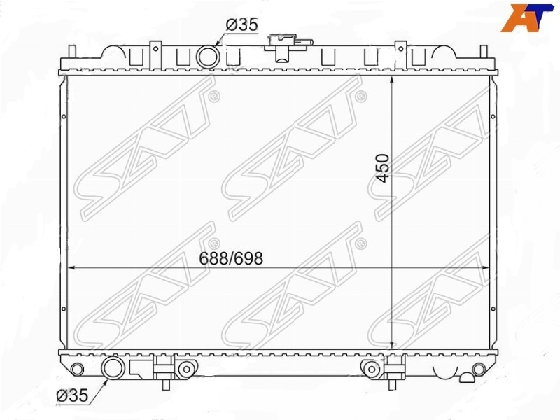 SAT радиатор основной SGNS0007