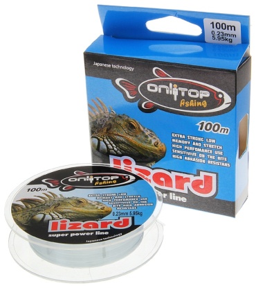 Леска Onlitop монофильная Lizard 132346 0.23 мм прозрачный