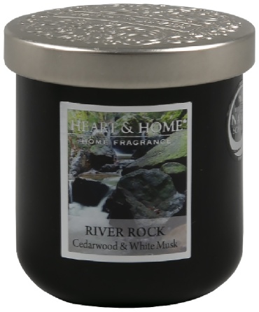 Ароматическая свеча Heart&Home River Rock 62276960332 8 см, 1 шт