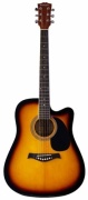 Гитара акустическая Adagio MDF-4171C коричневый, оранжевый