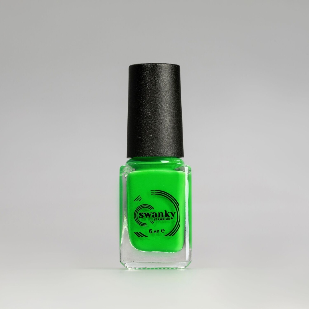 Swanky Stamping Лак для стемпинга S20 Неоново-салатовый 6 мл