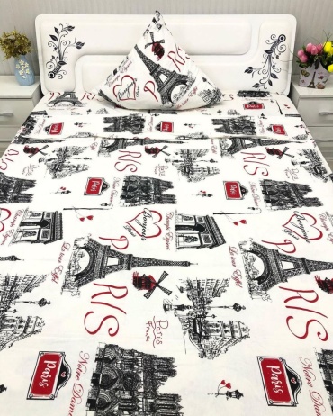 Простыня с наволочками TDS Thalia 180x240, хлопок