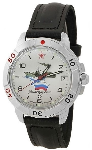 Механические Восток Командирские ВМФ 431535 латунь