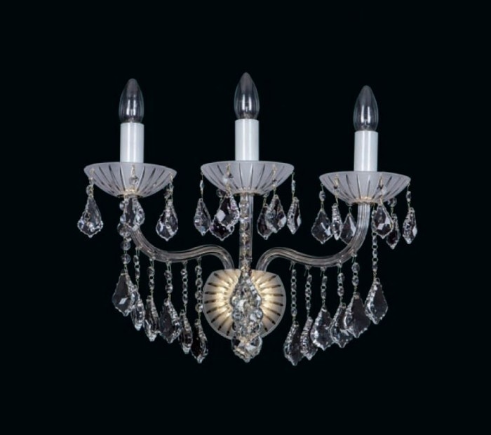 Бра настенный Crystalite Bohemia Е14, прозрачный