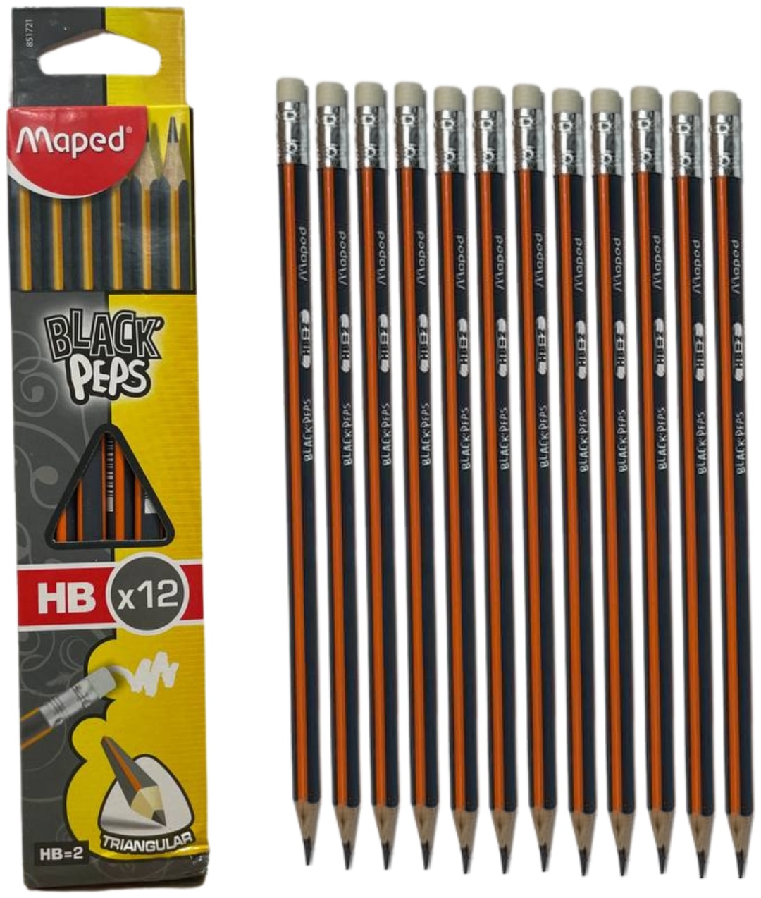 Maped B1629MXA 12 шт, твёрдость HB