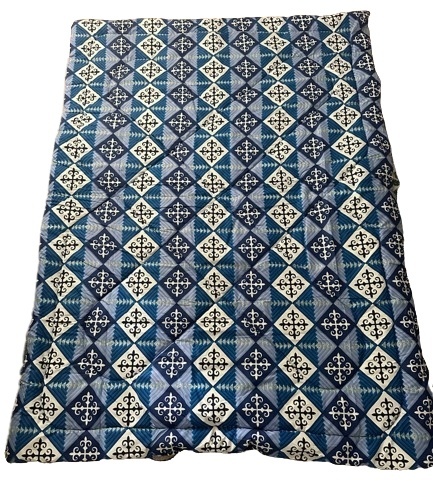Корпе 220 смx160 см, синтепон, белый, синий
