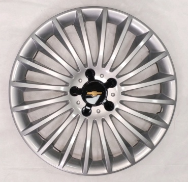1NEW 96384623 колпак 15 серебристый, черный 4 шт для легкового автомобиля