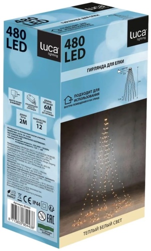 Пучок, штора LUCA lighting цвет свечения теплый белый 0.2 м