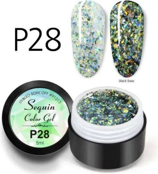 CANNI гель для дизайна Sequin P28 5 мл