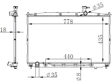 KVR радиатор основной KVR-067506