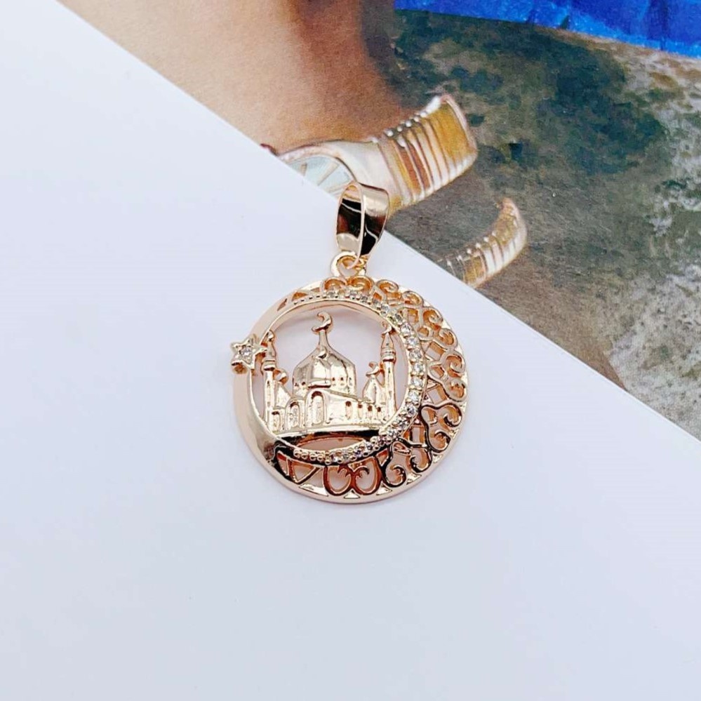 Подвеска TUIMEDAQ бижутерный сплав, ювелирный сплав, медицинское золото, кристаллы Swarovski