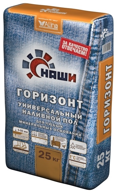 Наши наливной пол Горизонт, 25 кг