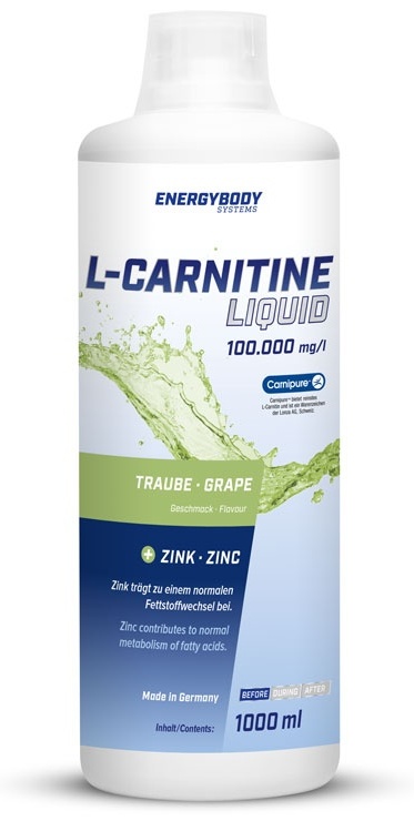 l-carnitine liquid 1000ml energybody NOW 1,000 mg Energybody L-Carnitine Liquid 100 000