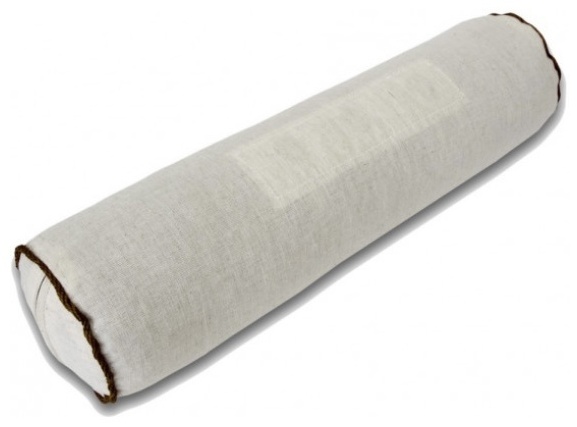 Ортопедическая подушка-валик Smart Textile 10x40 см, гречневая шелуха