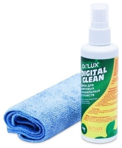 Delux Digital Clean Спрей+салфетка