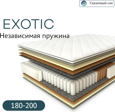 Матрас Сказочный сон Экзотик 180х200, 180x200x22 см