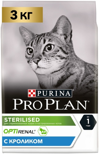 Purina One Sterilized кролик 3 кг