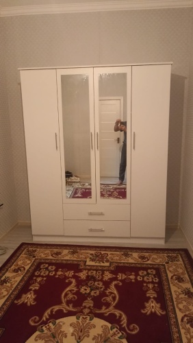 Распашной шкаф Чиста, 160x200х47 см, белый