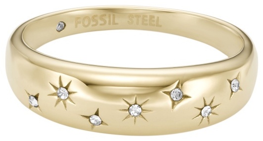 Кольцо FOSSIL размер 18 сталь, цирконий