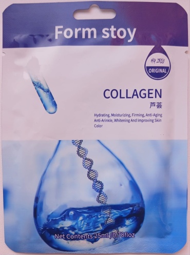 Маска для лица Form Stoy тканевая Collagen 1 шт
