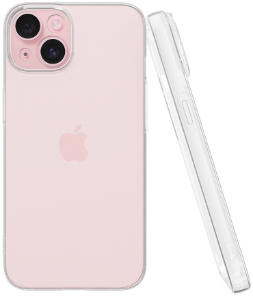 Чехол Mcover для Apple iPhone 15 прозрачный