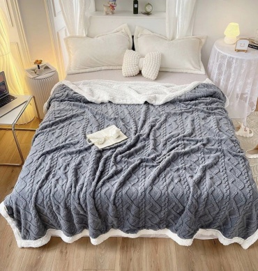 Плед Dana Home 200х230 см, полиэстер, серый