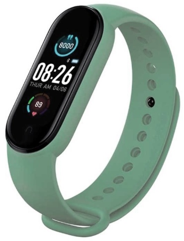 Ремешок Xiaomi для Xiaomi Mi Band 5, Mi Band 6 темно-зеленый