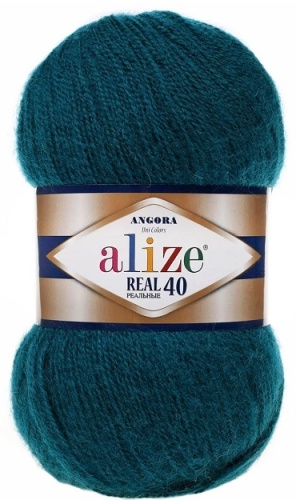 Alize Angora Real 40 17 зеленый 480 м 100 г