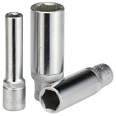 Force торцевая головка глубокая 1/4 5255014 1 шт