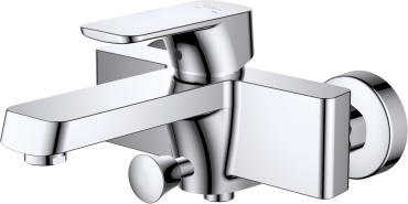 Смеситель для ванны D&K 4332, латунь, цвет никель