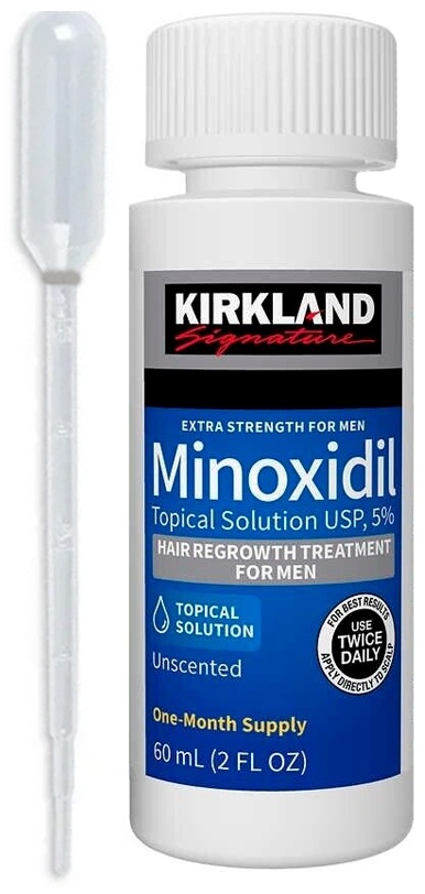 Купить Kirkland Minoxidil 5% с пипеткой 3 средство от облысения 60 мл в ...