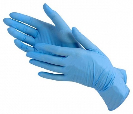 Wally Plastic перчатки 654280 голубой 100 шт