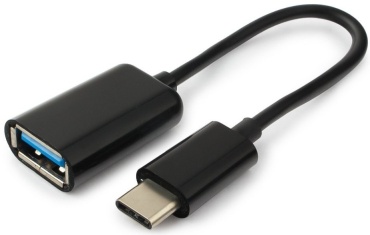 Переходник Cablexpert USB 3.0 (F), USB TypeC (M), 0.2 м, A-OTG-CMAF2-01 черный