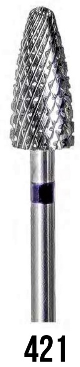 Насадка PRO BURS 421 фреза конус насечка фиолетовая 1 шт