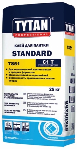 TYTAN STANDARD TS51 клей для плитки, 25 кг